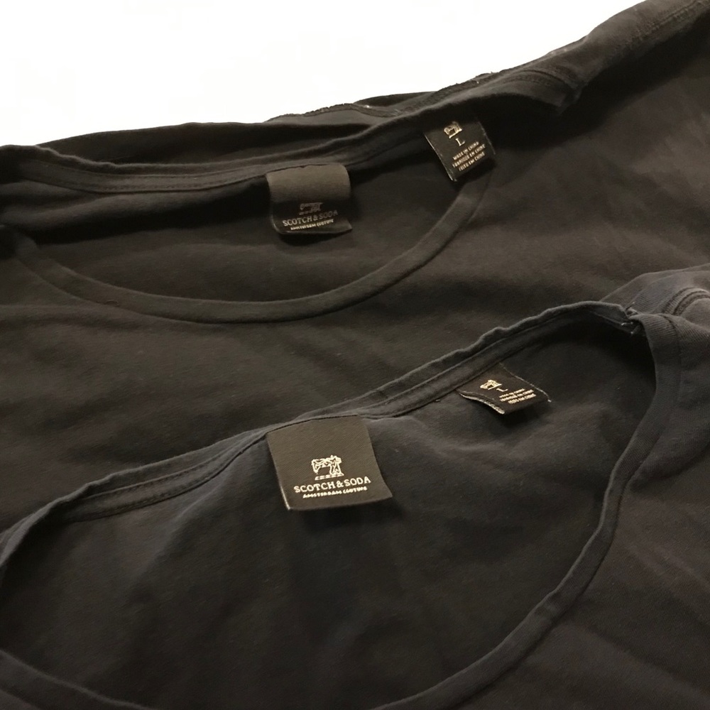 Scotch & Soda T-shirts (two) Black large
